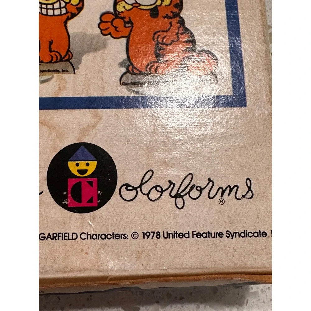 Vintage 1978 Garfield Shrinky Dinks Collector Set Colorforms Sealed 1661